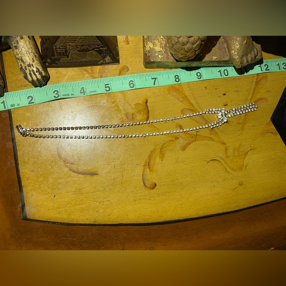 Vintage rhinestone necklace - Picture 4 of 9